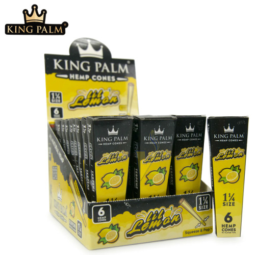 KING PALM  1¼ HEMP CONES 6CT/30PK